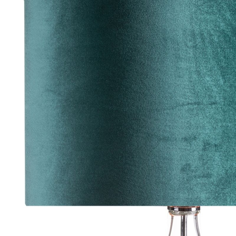 TURKUSOWA LAMPA DEKORACYJNA WYSOKA STOJĄCA 157cm