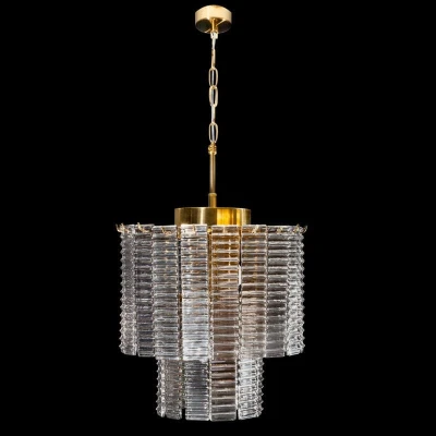 LAMPA NOWOCZESNY ŻYRANDOL 32X40 CM ZŁOTY