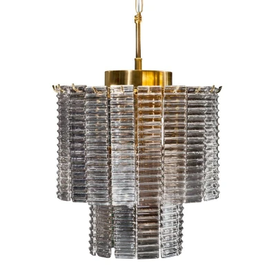 LAMPA NOWOCZESNY ŻYRANDOL 32X40 CM ZŁOTY