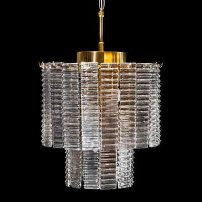 LAMPA NOWOCZESNY ŻYRANDOL 32X40 CM ZŁOTY