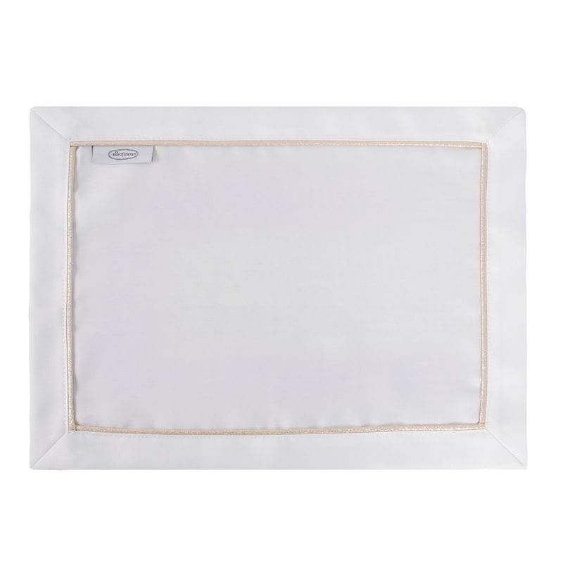 BIEŻNIK OBRUS ZŁOTA LAMÓWKA 30 X 40 CM BIAŁY