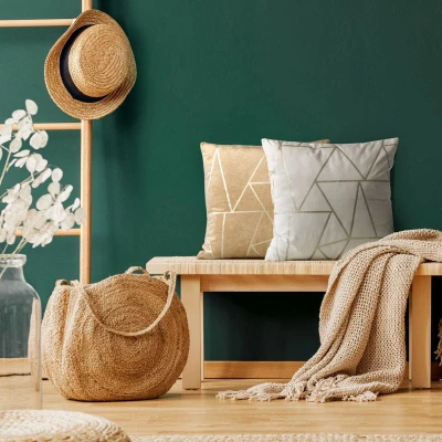 POSZEWKA WELUR VELVET LAMÓWKA 45X45 CIEMNOBRĄZOWA