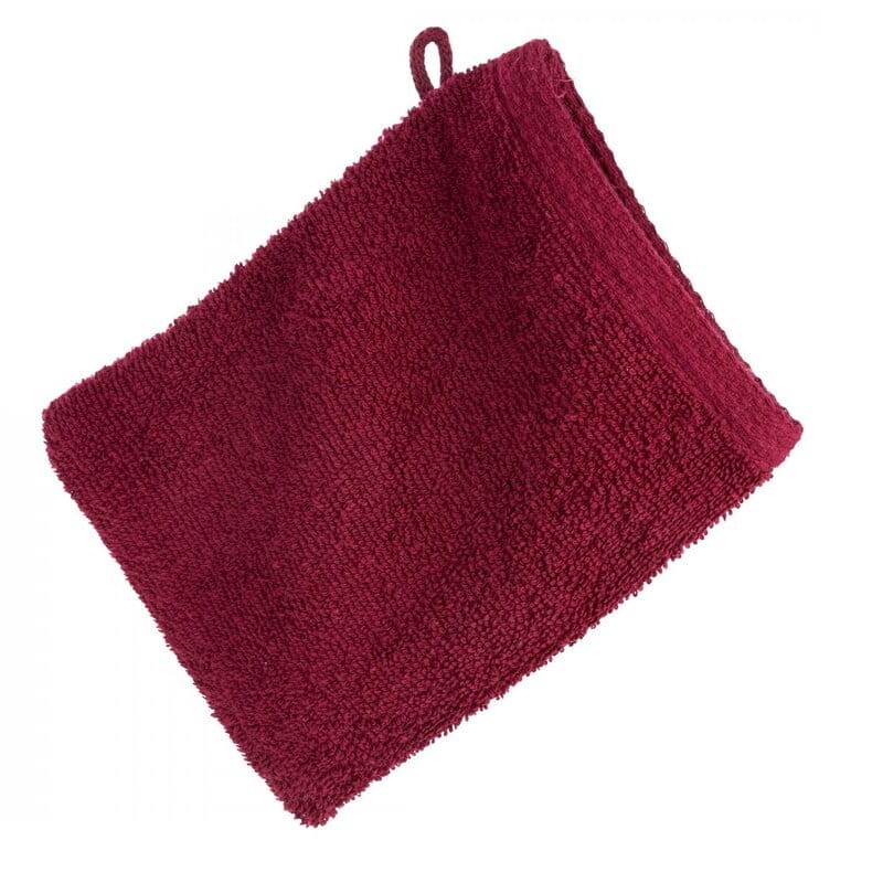 GŁADKI Ręcznik Bawełniany Frotte 16X21 CM BORDOWY
