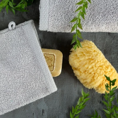 GŁADKI Ręcznik Bawełniany Frotte 16X21 CM BORDOWY