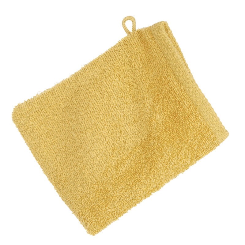 GŁADKI Ręcznik Bawełniany Frotte 16X21 MUSZTARDOWY