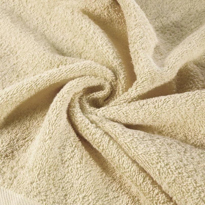 RĘCZNIK GŁADKI BAWEŁNA FROTTE 16X21 CM BEŻOWY
