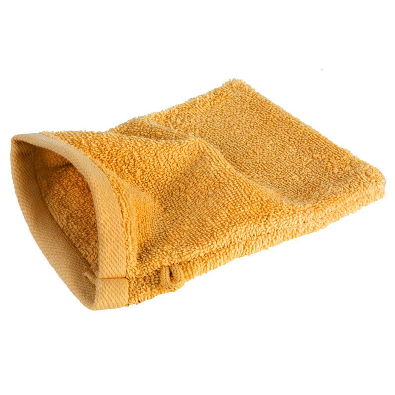 RĘCZNIK GŁADKI BAWEŁNA FROTTE 16X21 CM MUSZTARDOWY