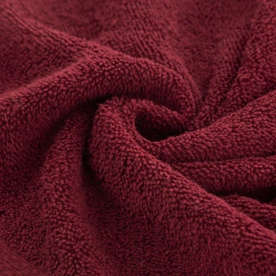 GŁADKI Ręcznik Bawełniany Frotte 30X50 CM BORDOWY