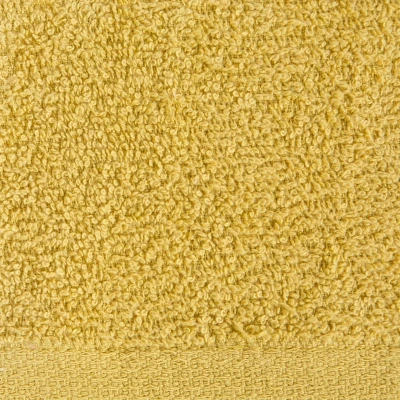 GŁADKI Ręcznik Bawełniany Frotte 30X50 MUSZTARDOWY