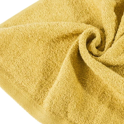 GŁADKI Ręcznik Bawełniany Frotte 30X50 MUSZTARDOWY