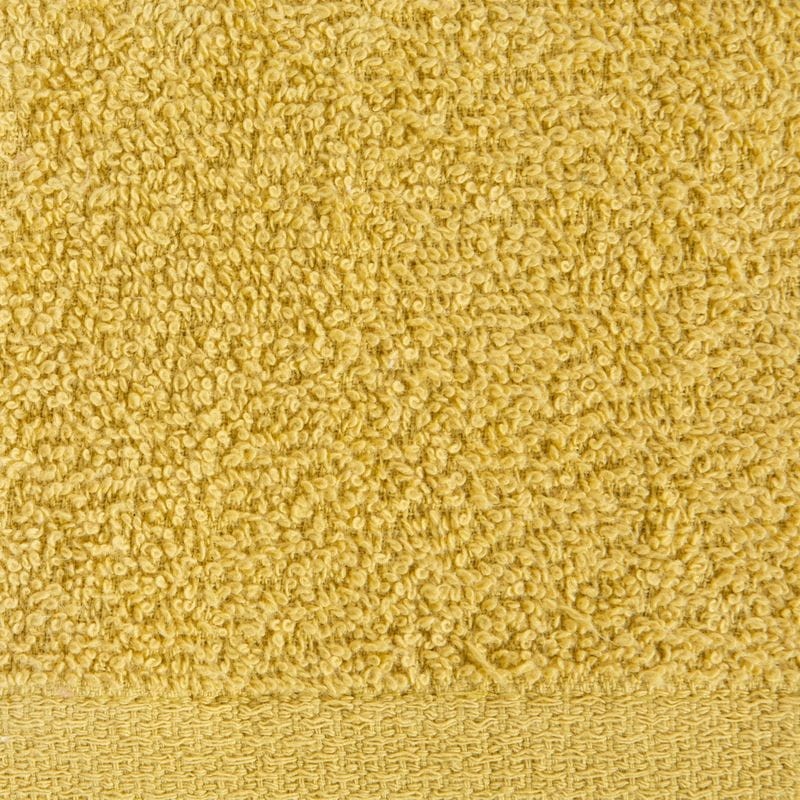 GŁADKI Ręcznik Bawełniany Frotte 30X50 MUSZTARDOWY