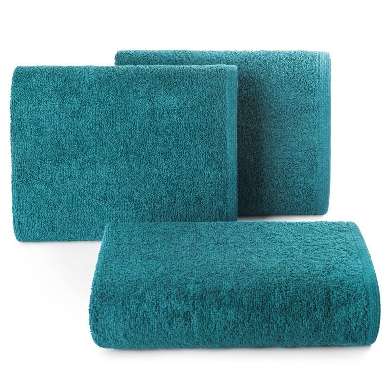 GŁADKI Ręcznik Bawełniany Frotte 30X50 TURKUSOWY