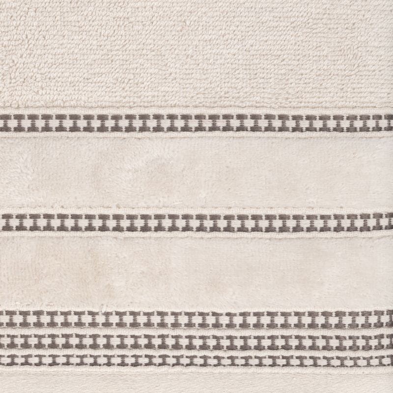 RĘCZNIK BAWEŁNA FROTTE BORDIURA 30X50 CM BEŻOWY