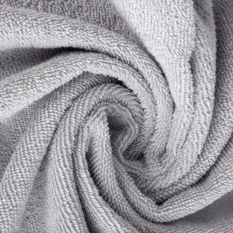 RĘCZNIK BAWEŁNA FROTTE BORDIURA 30X50 CM SREBRNY