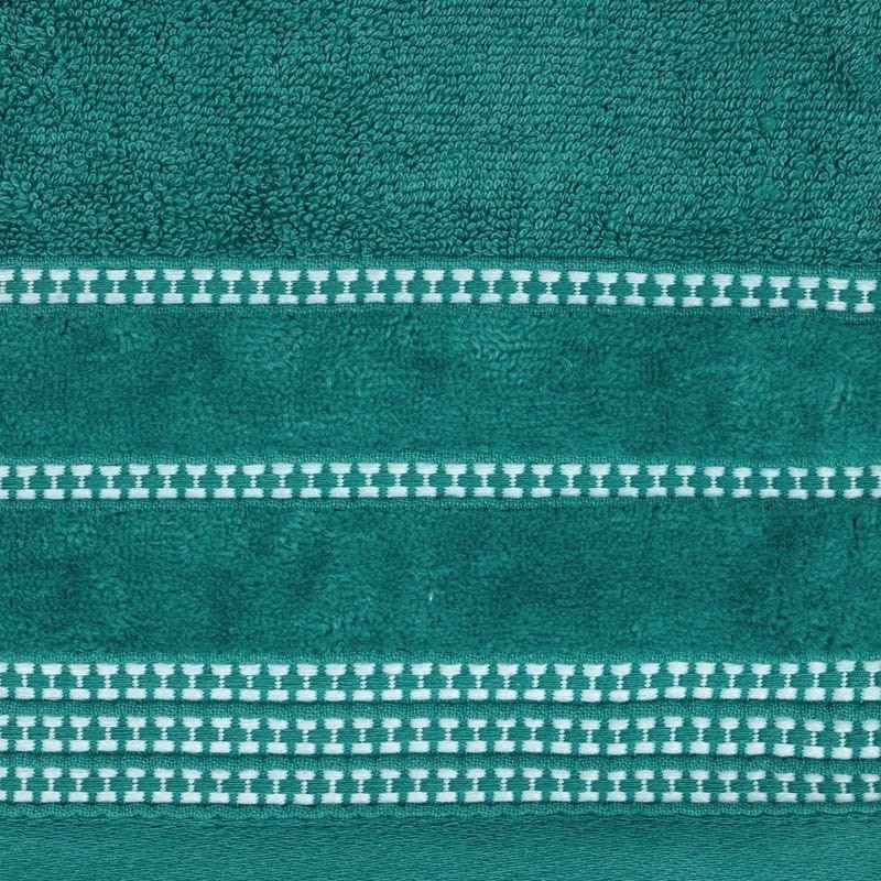 RĘCZNIK BAWEŁNA FROTTE BORDIURA 30X50 CM TURKUSOWY