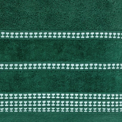 RĘCZNIK BAWEŁNA FROTTE BORDIURA 30X50 CM ZIELONY