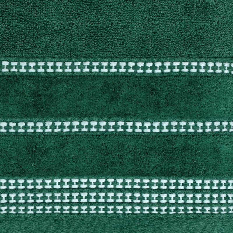 RĘCZNIK BAWEŁNA FROTTE BORDIURA 30X50 CM ZIELONY