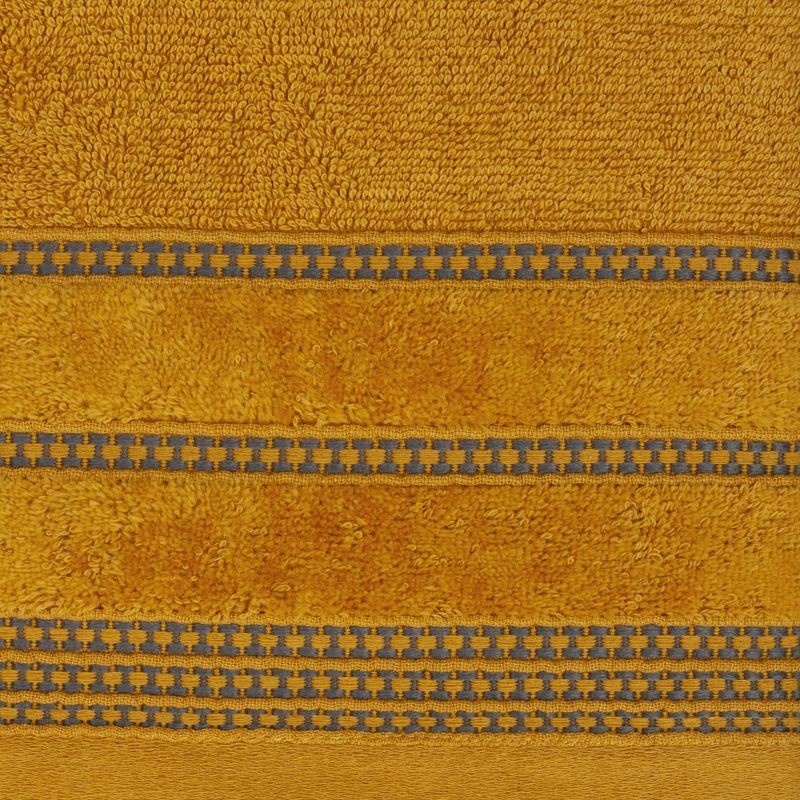 RĘCZNIK BAWEŁNA FROTTE BORDIURA 30X50 MUSZTARDOWY