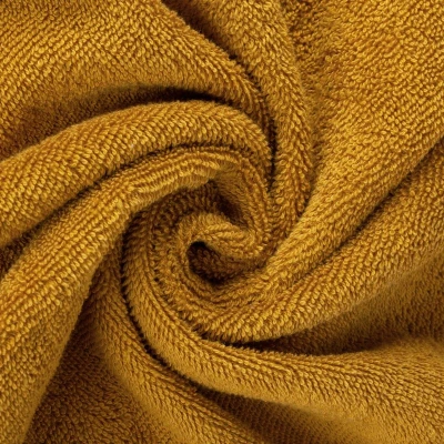 RĘCZNIK BAWEŁNA FROTTE BORDIURA 30X50 MUSZTARDOWY