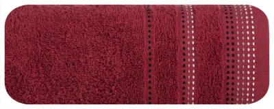 RĘCZNIK BAWEŁNA FROTTE 500g/m2 30X50 CM BORDOWY