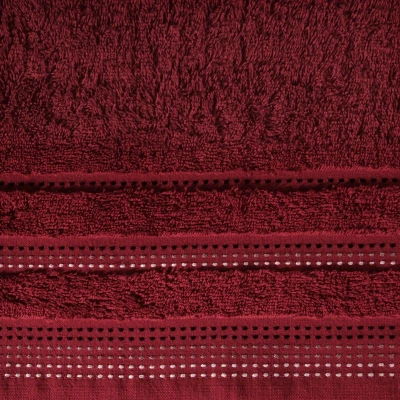 RĘCZNIK BAWEŁNA FROTTE 500g/m2 30X50 CM BORDOWY