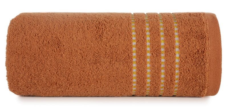 RĘCZNIK BAWEŁNA FROTTE BORDIURA 30X50 CM POMARAŃCZ
