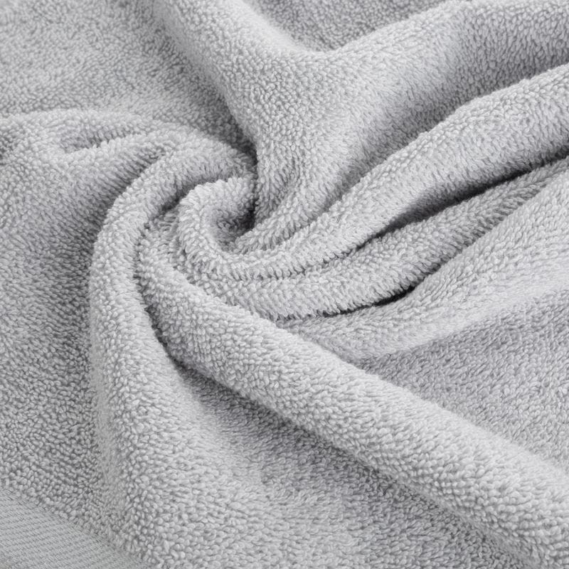RĘCZNIK GŁADKI BAWEŁNA FROTTE 30X50 CM SREBRNY