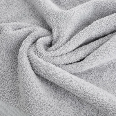 RĘCZNIK GŁADKI BAWEŁNA FROTTE 30X50 CM SREBRNY