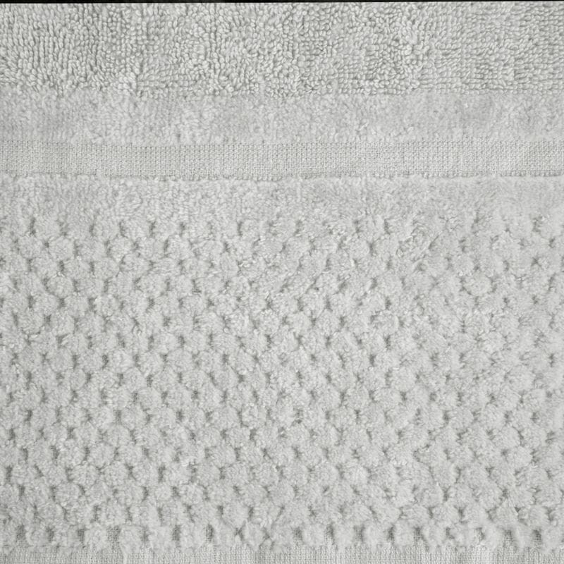 RĘCZNIK FROTTE WELUROWA BORDIURA 30X50 CM SZARY