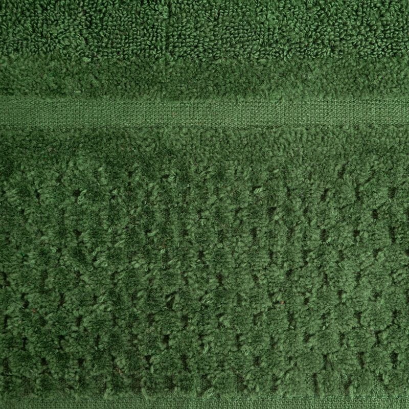 RĘCZNIK FROTTE WELUROWA BORDIURA 30X50 CM ZIELONY
