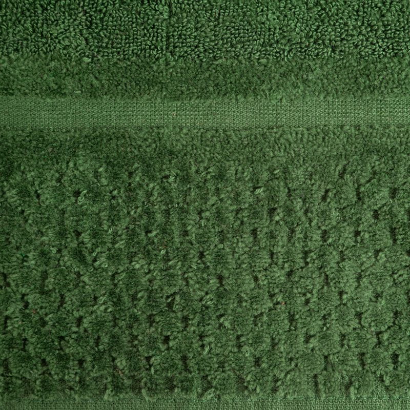 RĘCZNIK FROTTE WELUROWA BORDIURA 30X50 CM ZIELONY