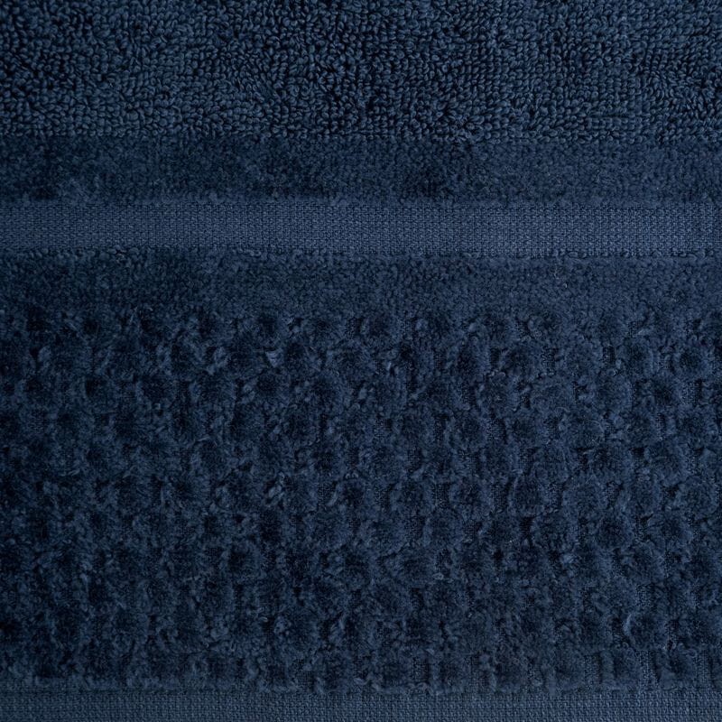 RĘCZNIK FROTTE WELUROWA BORDIURA 30X50 GRANATOWY