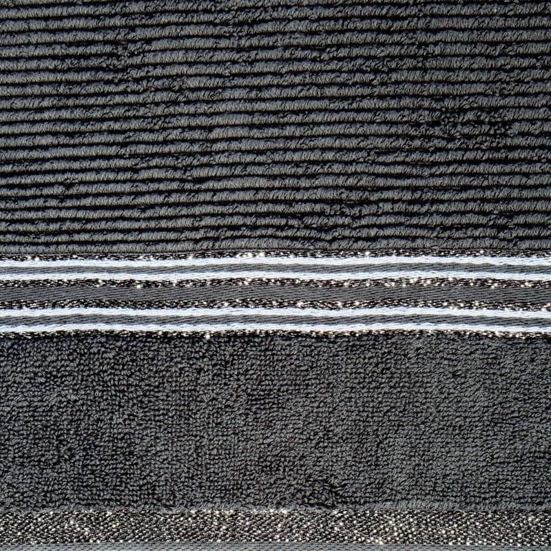 RĘCZNIK BAWEŁNA LŚNIĄCA BORDIURA 30X50 CM SZARY