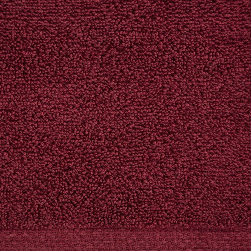 GŁADKI Ręcznik Bawełniany Frotte 50X90 CM BORDOWY