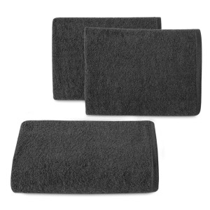 GŁADKI Ręcznik Bawełniany Frotte 50X90 CM CZARNY