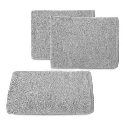 GŁADKI Ręcznik Bawełniany Frotte 50X90 CM SREBRNY