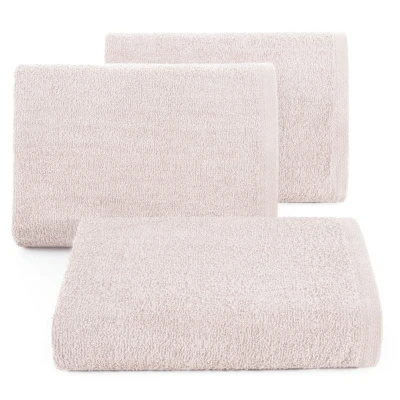 RĘCZNIK GŁADKI BAWEŁNA FROTTE 30X50 CM PUDROWY