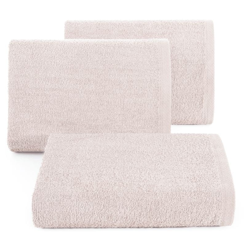 RĘCZNIK GŁADKI BAWEŁNA FROTTE 30X50 CM PUDROWY
