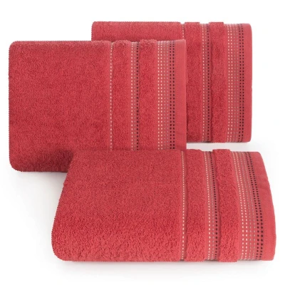 RĘCZNIK BAWEŁNA FROTTE 500g/m2 50X90 CM CZERWONY