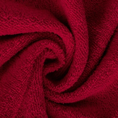 RĘCZNIK BAWEŁNA FROTTE BORDIURA 50X90 CM CZERWONY