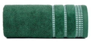 RĘCZNIK BAWEŁNA FROTTE BORDIURA 50X90 CM ZIELONY