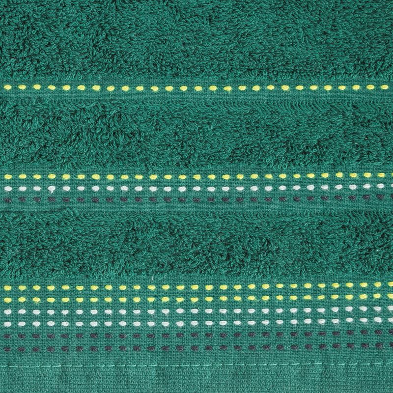 RĘCZNIK Z BORDIURĄ BAWEŁNA 50X90 CM ZIELONY