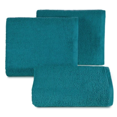 RĘCZNIK GŁADKI BAWEŁNA FROTTE 50X100 CM TURKUSOWY