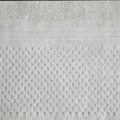 RĘCZNIK FROTTE WELUROWA BORDIURA 50X90 CM SZARY