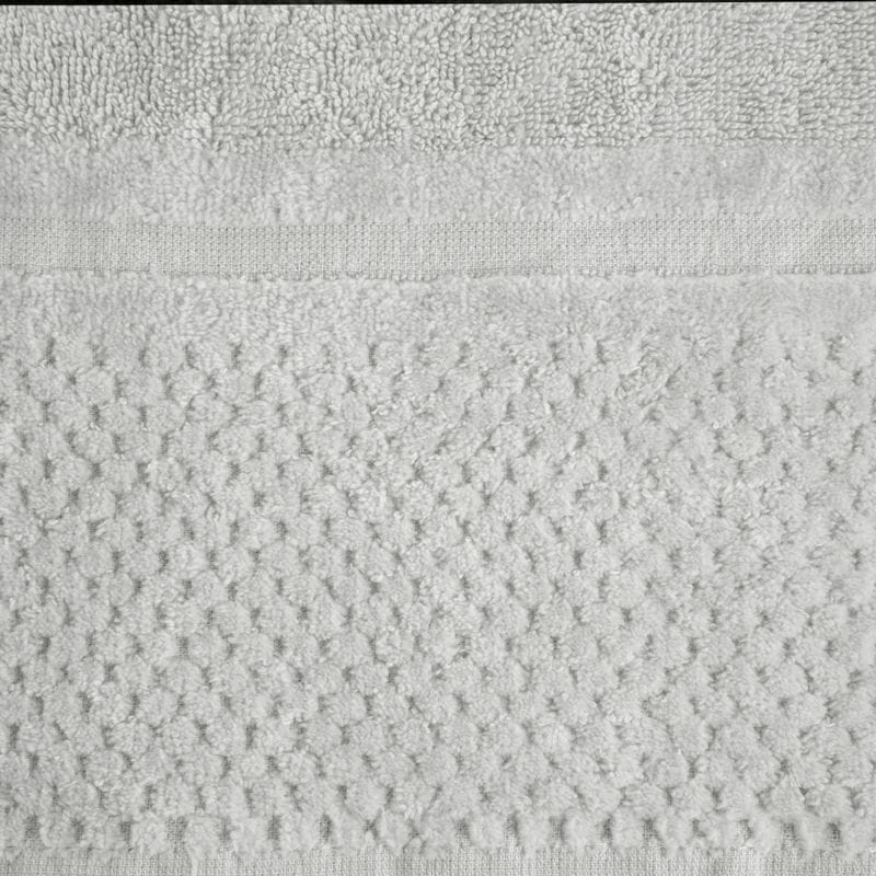 RĘCZNIK FROTTE WELUROWA BORDIURA 50X90 CM SZARY