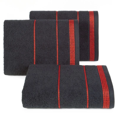 RĘCZNIK Bawełna Frotte 500g/m2 50X90 CM CZARNY