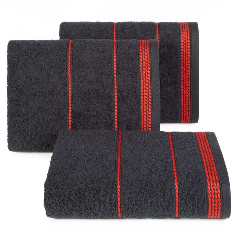 RĘCZNIK Bawełna Frotte 500g/m2 50X90 CM CZARNY