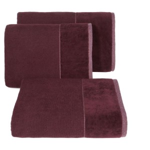 RĘCZNIK kąpielowy bawełna 500g/m2 50X90 BORDOWY