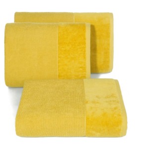 RĘCZNIK kąpielowy bawełna 500g/m2 50X90 MUSZTARDOWY