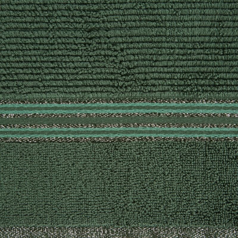 RĘCZNIK BAWEŁNA LŚNIĄCA BORDIURA 50X90 CM ZIELONY